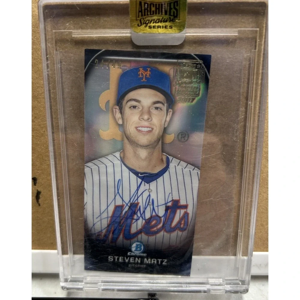 Topps Steven Matz PP-16 Chrome Archives /46 2015 Sports Card